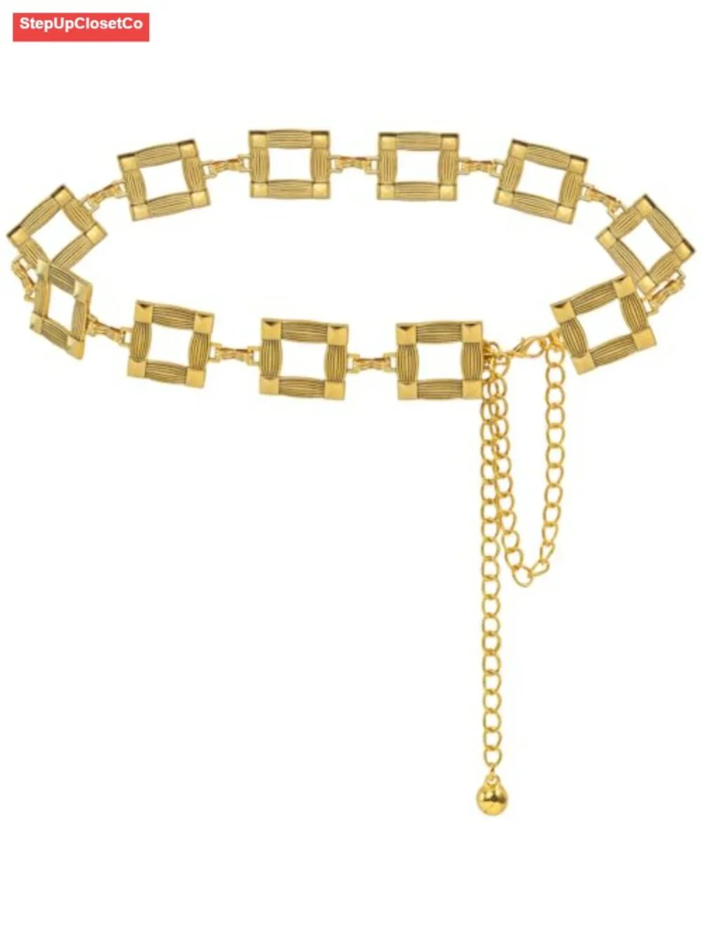 Metal Waist Chain Belt for Women Body Belly Chain Belt for Dress Vest Jeans